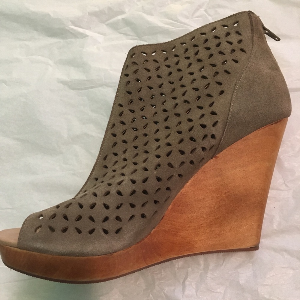 Restricted summer bootie wedges 10 m open toe